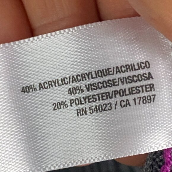 Old Navy Gray Purple Striped Long Sleeve Ribbed Henley Sweater Size XL - Picture 5 of 10